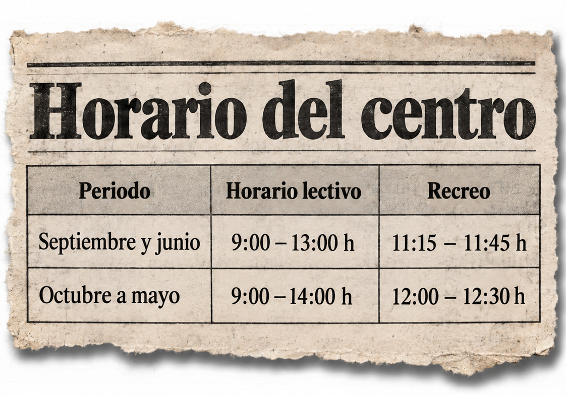 Horario escolar 26/27